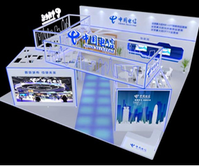 广州中国电信展台搭建